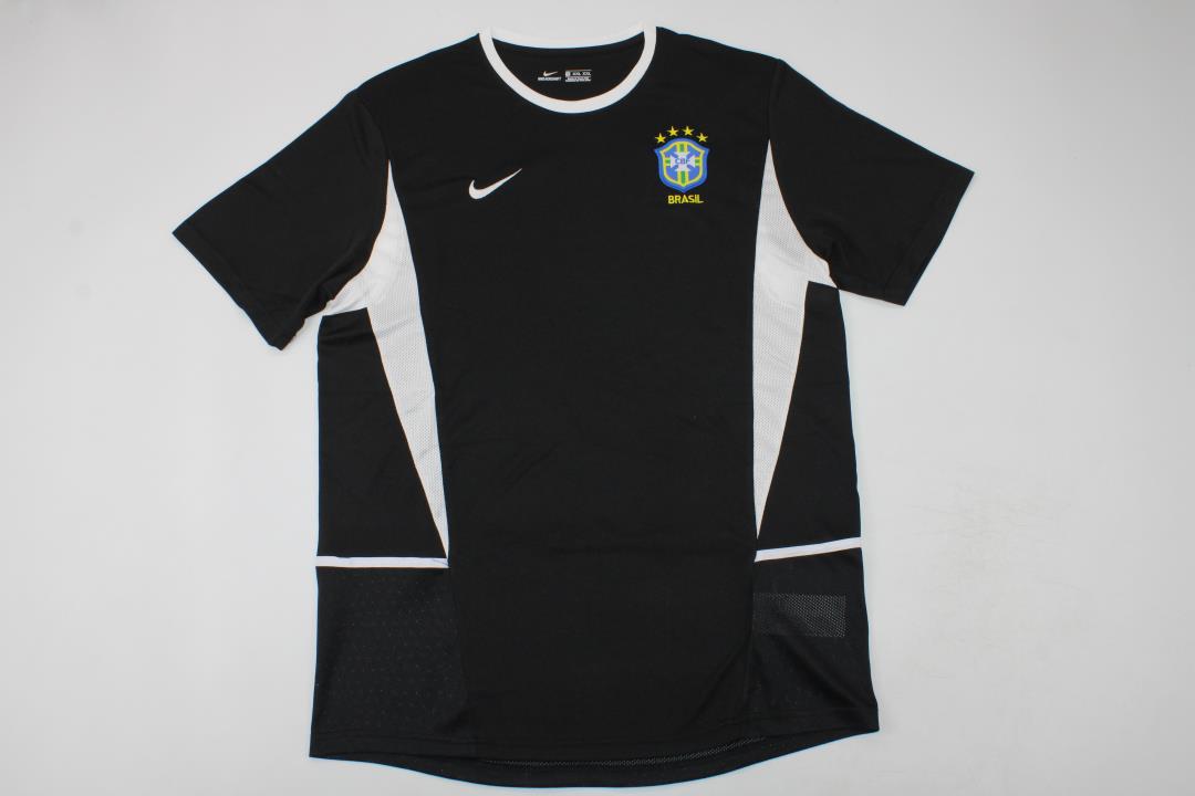 AAA Quality Brazil 2002 World Cup GK Black Soccer Jersey